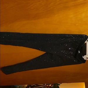 Black sparkly leggings